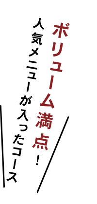 ボリューム満点