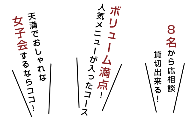 パーティーコースの特徴